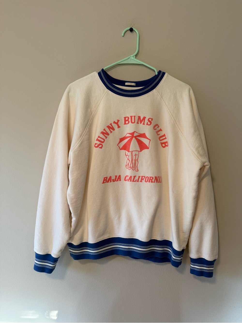 Mother the biggie concert sweatshirt in sunny bums